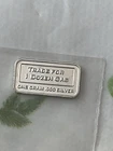 1g  .999 Silver Bar. Gasoline Token
