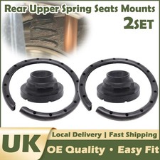 2X Rear Axle Leaf Coil Spring For Skoda Citigo Fabia Rubber Mount Plate Buffer