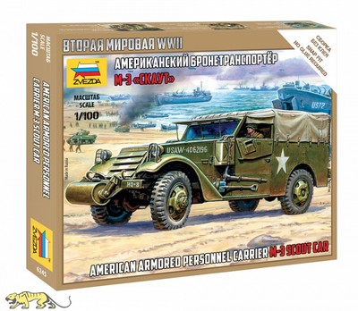 ZV6245 M3 Scout Car - US Armored Personnel Carrier - 1:100