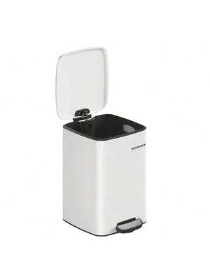 5.2 Gallon Stainless Steel Garbage Can Stay Open Lid Removable Inner Bin