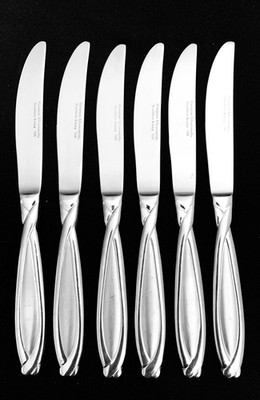 HAMPTON Silversmiths CONCORDE Set Of 6 DINNER KNIVES 9 1/4'' Stainless 18/8 Korea