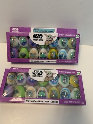 lot of 2 Star Wars: The Mandalorian Printed Easter Eggs 14 Count New