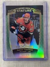 HOCKEY NHL 24/25 STATURE CUTTER GAUTHIER ROOKIE  GREEN /375 DUCKS #38