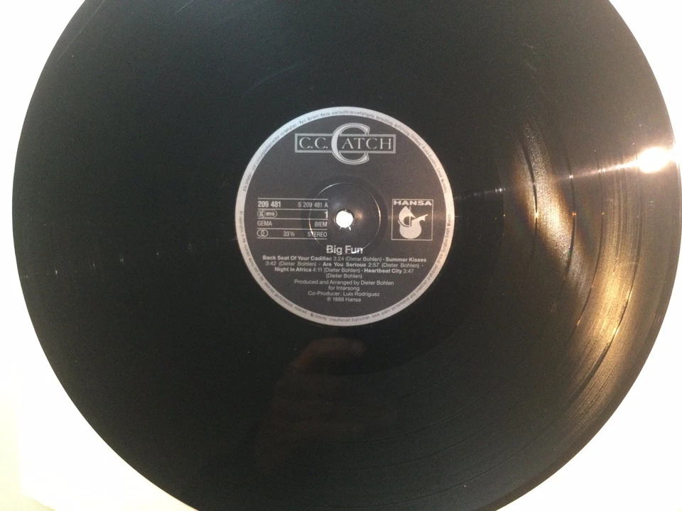 C.C.CATCH - BIG FUN / SYNTH POP EURO DISCO / VINYL LP 1988 / HANSA 209481 - Bild 2 von 4