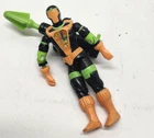 Vintage 1991 GI Joe Cobra BAT v2 Action Figure w/Hologram ARAH Orange Green