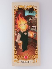 Carta del Tarot Grillby - Impresiones artísticas del Tarot UNDERTALE - De Japón