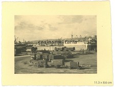 Orig. Foto Porto con Nave Barca Camion Carrozza a NAPOLI Napoli Italia 1941