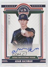 2022 Panini USA Baseball Stars & Stripes Blue Ink 474/499 Adam Hachman Auto tj1