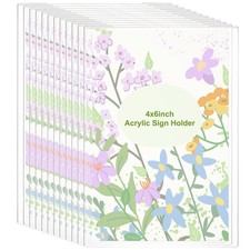 F&uuml;r Acryl Schilderhalter, 12er Pack 4x6 Bilderrahmen, horizontal