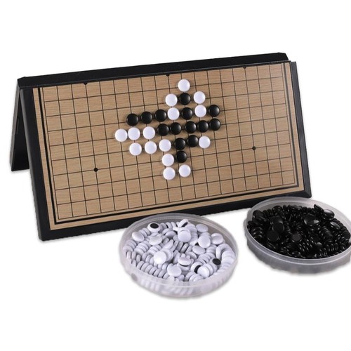 HIRAISM Portable Go Set, 19x19 Board, Go Stones Included, Magnetic ...