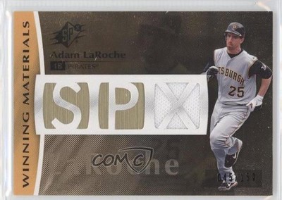 2008 SPx Winning Materials SPx Die-Cut 45/150 Adam LaRoche #WM-AL 0v1