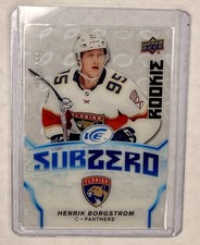 2018-19 Upper Deck Ice - Subzero Rookie Henrik Borgstrom #SZ-27 /999 (RC)