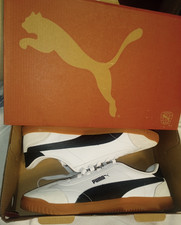 PUMA Suede Mens Low Top Sneakers White Black ...