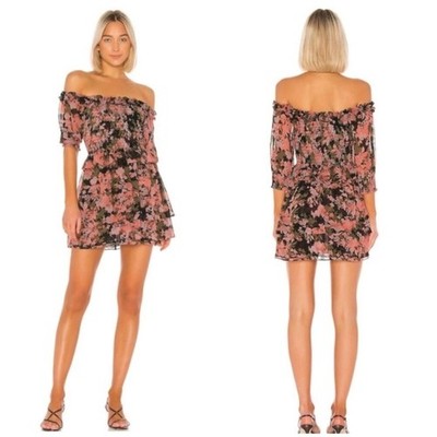 Misa Los Angeles Cela Mini Dress in Sunset Floral