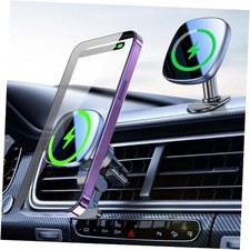 for MagSafe Car Mount with USB C Car Charger  Dual USB-C Car Power