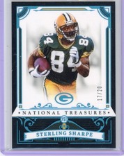 Sterling Sharpe Midnight /20: 2025 National Treasures Football. GB HOF WR! 🔥