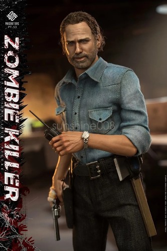 In stock New PRESENT TOYS PT-sp53 1/6 The Zombie Killer 12" Action Figure - Picture 14 of 14