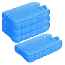 Ice Pack Coolers Reusable Lunchbox Bag Beer Soda Camping Beach 4 PCS