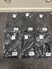 Lot Of 6 Landau Scrub Zone Black Scrub Tops Unisex Size XL New