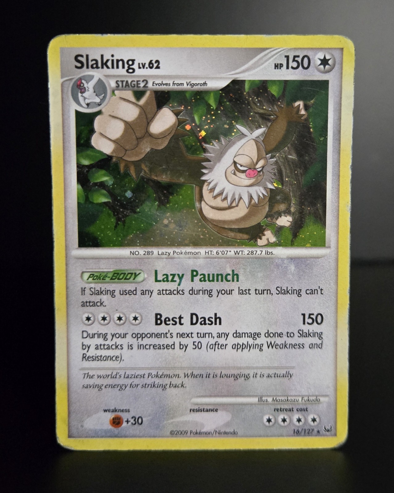 Pokémon TCG - SLAKING - 16/127 - HOLO - RARE - PLATINUM (BASE SET) - 2009 - HP