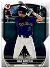 2023 Bowman Draft Cole Carrigg Rookie Colorado Rockies #BD-151