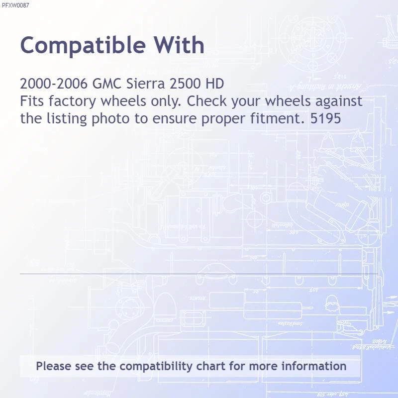 Cubiertas de rueda Premium FX cromadas de 16 pulgadas con 5 radios planos para 00-06 GMC Sierra 2500 HD Foto 3 de 4