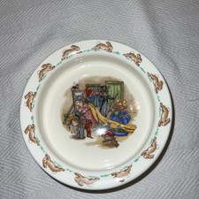 Royal Doulton Bunnykins Baby Dish Bowl Fine Bone China Stamped Vintage