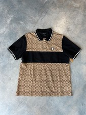 Size XL - Coach Mens Sigature Monorgram ColorBlock Polo Tee A B26 CC Pre-Owned