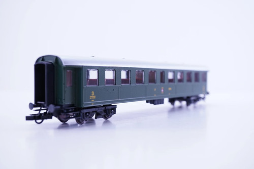 (DHA092) Vagón de tren rápido Roco 44466 C4 3ª clase el SBB, H0, DC, embalaje original | Condition: Gebraucht