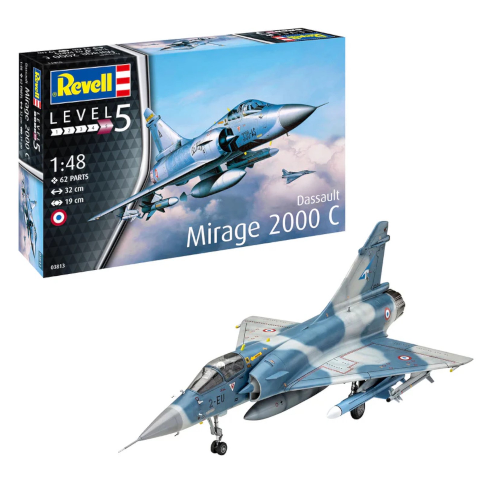Revell 03813 Dassault Mirage 2000C French Aircraft Plane Model Kit 1:48