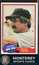 Dave Rader 1981 Topps #378 Boston Red Sox