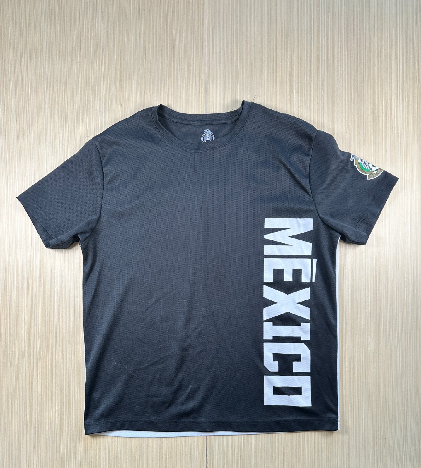 Mexico National Football Team SNM Soccer Jersey Mens Large Black Gray Crew Neck