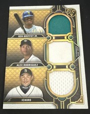 2022 Triple Threads Relic Combos Ichiro Suzuki Ken Griffey Jr ALEX RODRIGUEZ /36