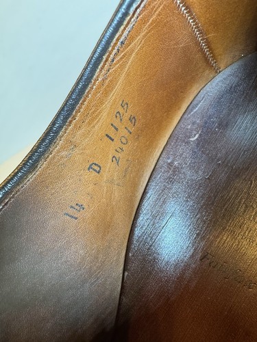 Zapatos de vestir Allen Edmonds Fairfax marrón claro talla 14 1125 24015 - Imagen 4 de 12