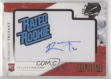 2013 Panini Prominence 108/210 Desmond Trufant #127 Patch Auto 3c7