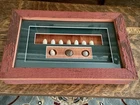 Bullet Civil War Relic Collection Shadowbox Display Union Eagle Button Framed