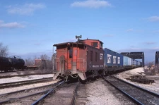 MR Orig Slide GTW Grand Trunk Steel Cupola Caboose #78899 Blue Island IL 1984