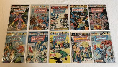 Justice League of America #125-134 DC Bronze Age JLA Two-Face Unbroken Lot Set