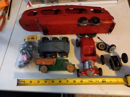 (Lot Of 12)Various Antique/ Vintage Toy Cars / Trucks 50’s 60’s 70’s
