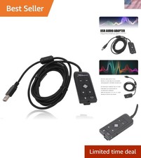 USB Sound Card Adapter for PS5, Xbox Series X, HyperX Cloud II 7.1 Virtual Su...
