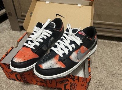 Size 10 - Nike Dunk Low Graffiti Pack - Black Red