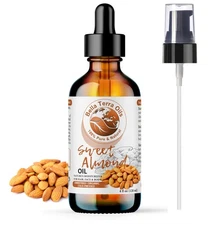 Bella Terra Oils - Organic Sweet Almond Oil 4oz - A Symphony of Vitamin E & O...