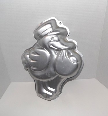 2007 Wilton Stork Express Aluminum Cake Mold Pan #2105-1191