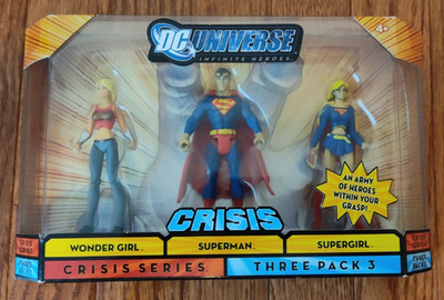 DC Universe Crisis Figure Infinite heroes Wonder Girl Superman Supergirl 3 Pack