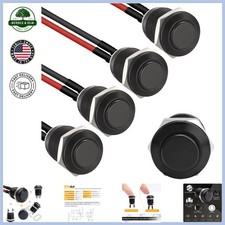 12mm Push Button Switch Set with Black Shell for Home and Vehicle Applications