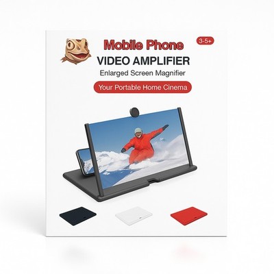 mobile phone video amplifier 12'' black screen increase size for phone