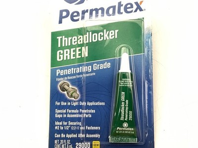 Permatex 29000 Threadlocker Green Penetrating Grade 6mL Thread Locker