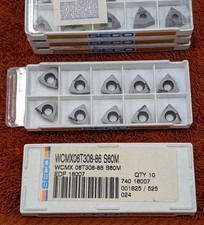 Qty 49 Seco WCMX 06T308 WCMX06T308-86 EDP 16007, Grade S60 Carbide Drill Inserts