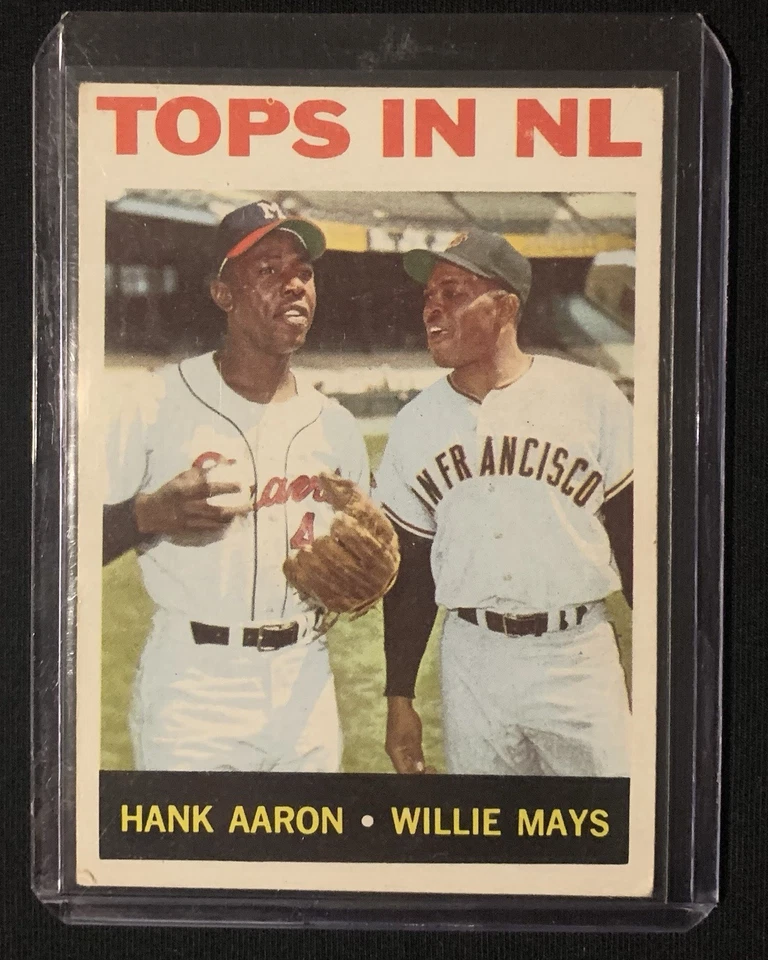 老式棒球卡套装! 1964 年 Topps Aaron/Mays:Rickey RC、Simmons RC、Pics🔥 — 第 2/4 张图片