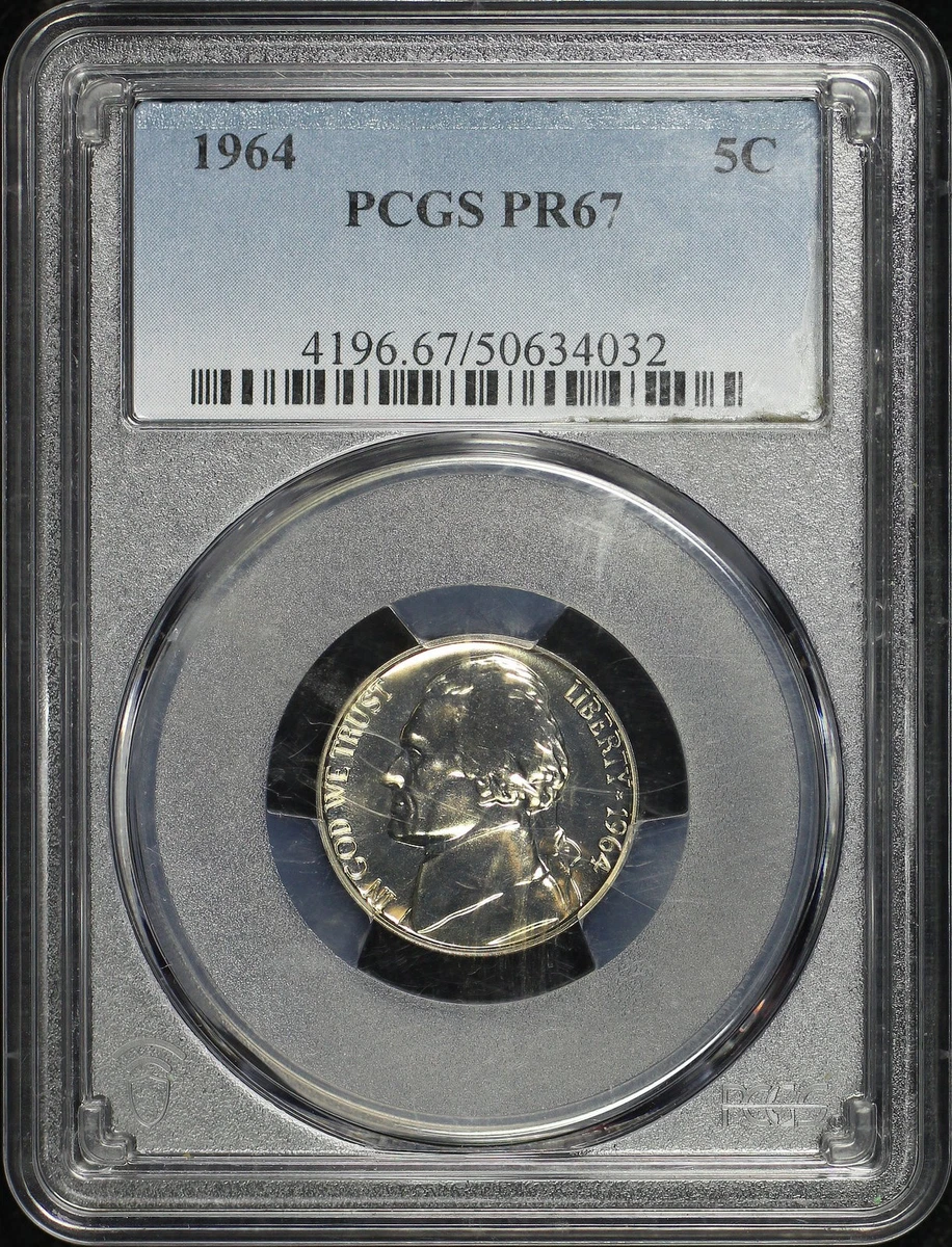 南アフリカ 5セント銀貨（1964年） NGC PF67 鑑定済 南アフリカ 5